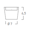 Vela Vaso Cristal